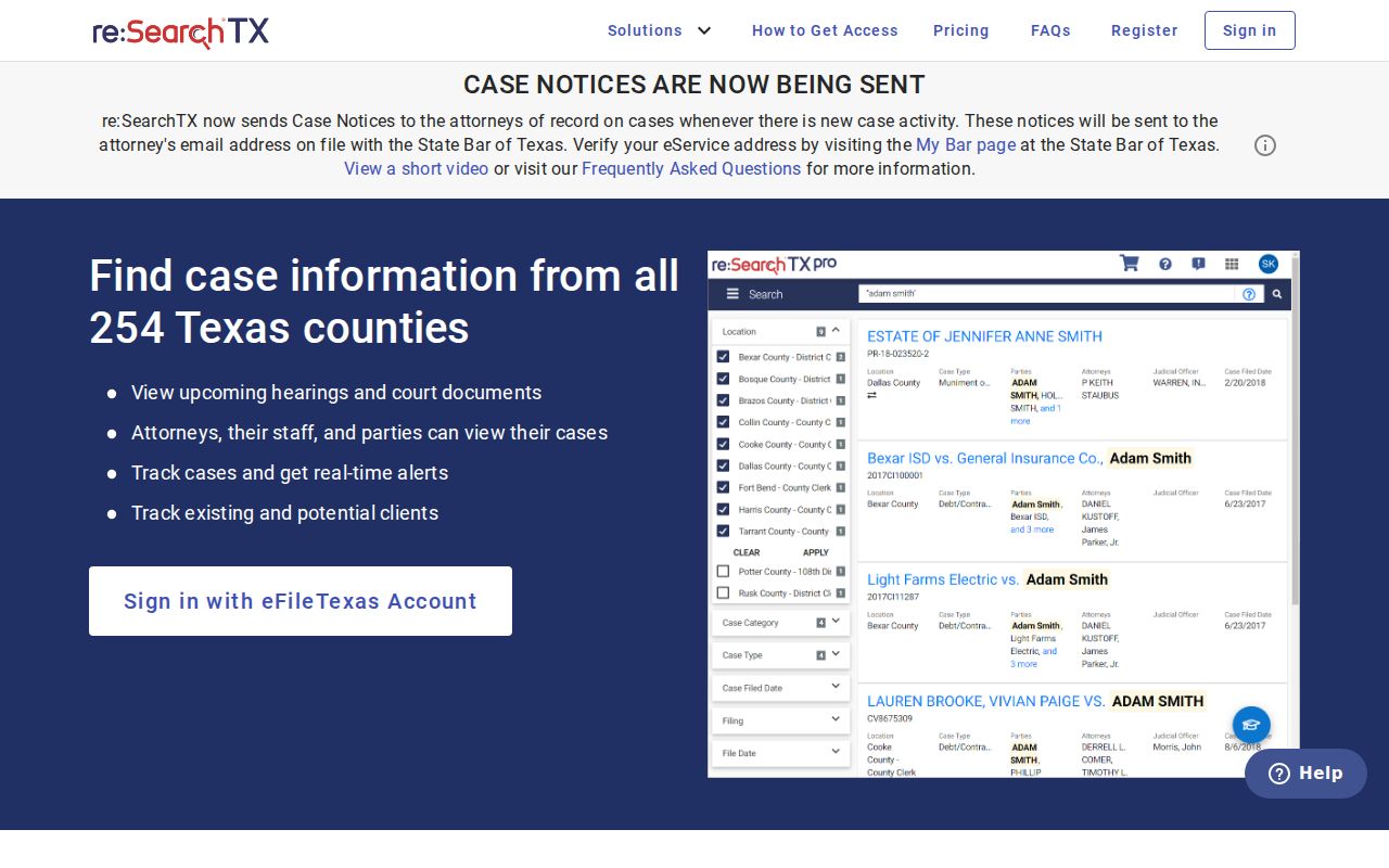 Hunt County criminal court records through re SearchTX